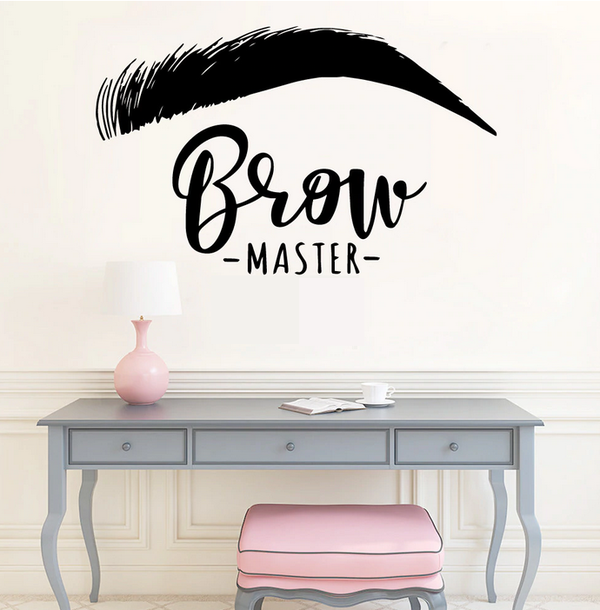 Wandtattoo für Kosmetik Studio "Brow Master"